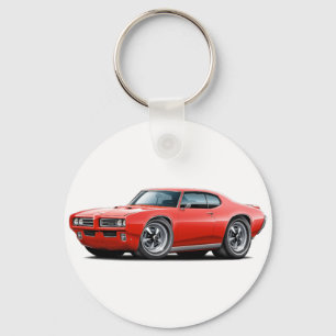 1968-69 GTO Red Car Keychain