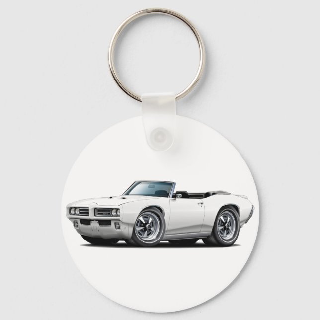 1968-69 GTO White Convertible Keychain (Front)