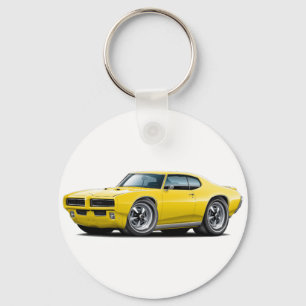 1968-69 GTO Yellow Car Keychain