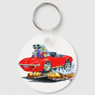 1968-72 Corvette Red Convertible Keychain