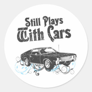 1968 AMC AMX CLASSIC ROUND STICKER