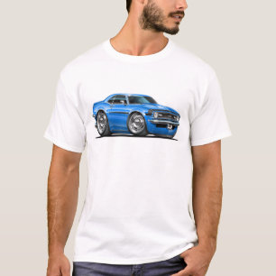 1968 Camaro Blue-Black Car T-Shirt
