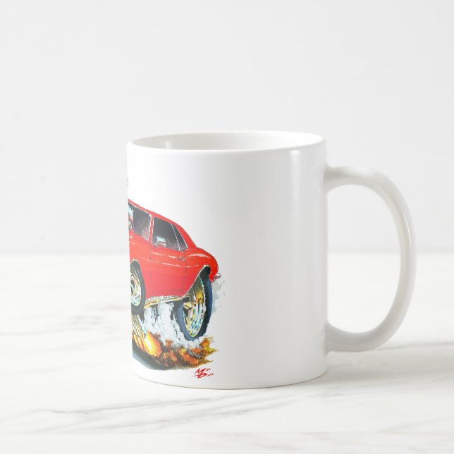 1968 Camaro Red-Black Car Coffee Mug (Right)