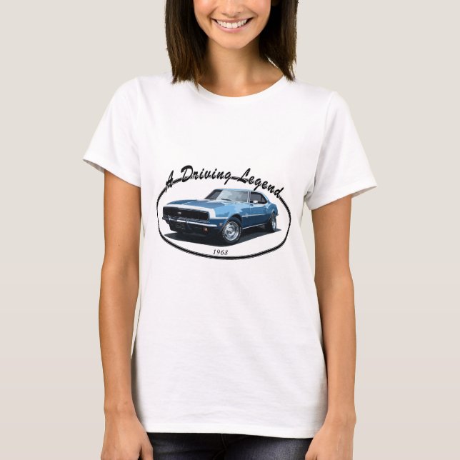 1968 CAMARO SS BLACK T-Shirt (Front)