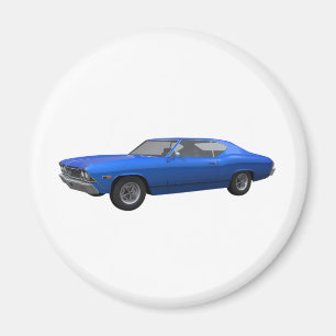 1968 Chevelle SS: Blue Finish Magnet