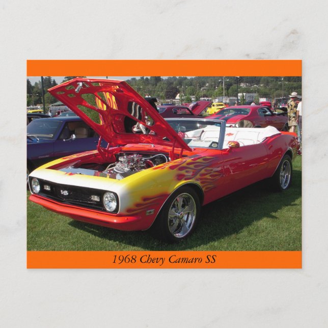 1968 Chevy Camaro SS Postcard (Front)