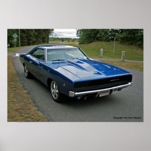 1968 dodge charger 440 magnum poster