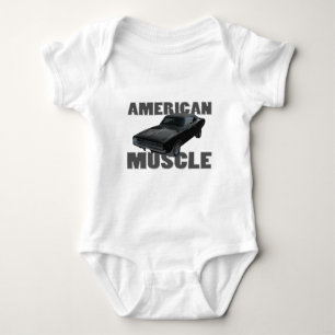 1968 dodge charger r/t american muscle baby bodysuit