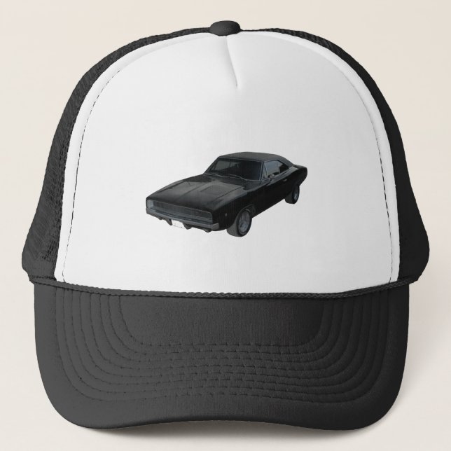 1968 dodge charger r/t mopar trucker hat (Front)