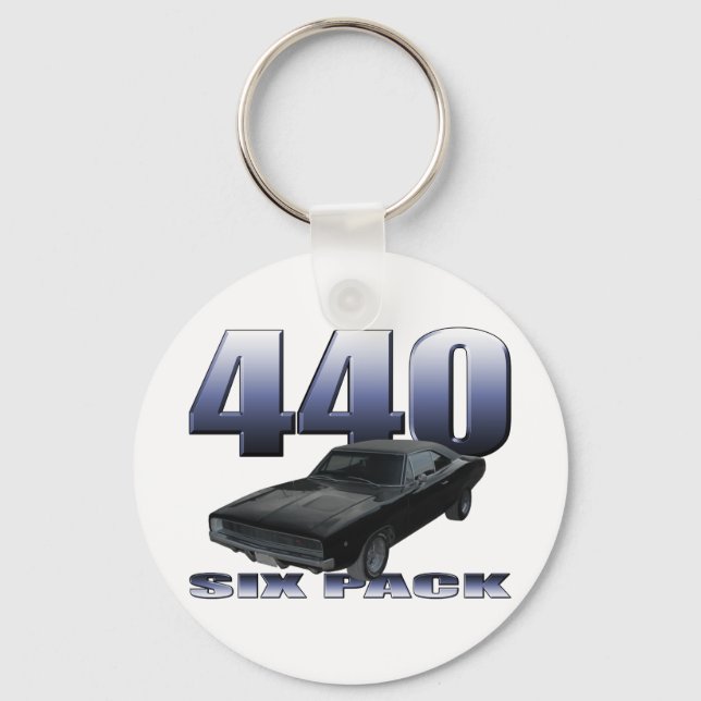 1968 dodge charger rt 440 six pack keychain (Front)