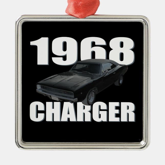 1968 dodge charger rt metal ornament (Front)
