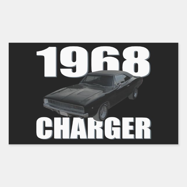 1968 dodge charger rt sticker (Front)