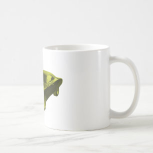 1968 dodge charger yellow coffee mug