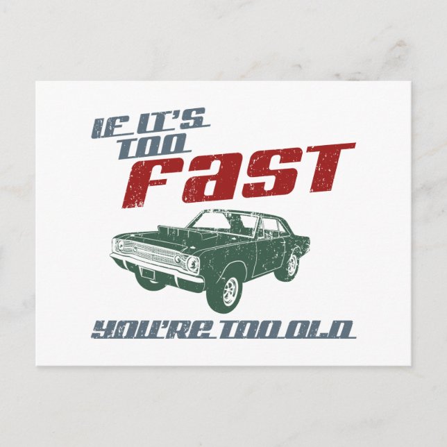 1968 Dodge Hurst Hemi Dart Postcard (Front)