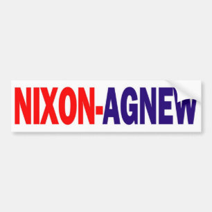 1968 Nixon Agnew Bumper Sticker