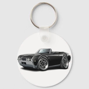 1968 Olds 442 Black Convertible Keychain