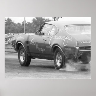 1968 Olds 442 - Chesrown Olds - Vintage Drag Poster