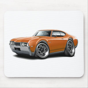 1968 Olds 442 Orange Car Mouse Pad