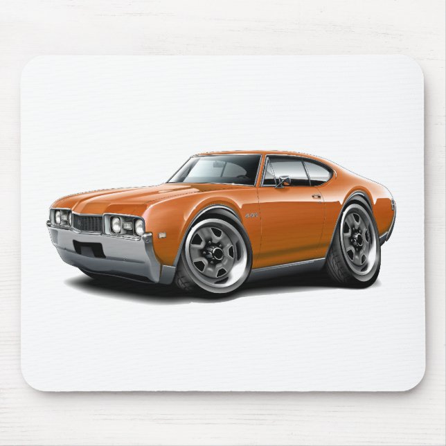 1968 Olds 442 Orange Car Mouse Pad (Front)