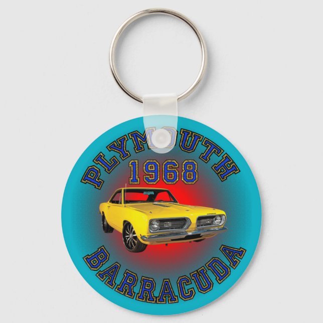 1968 Plymouth Barracuda Keychain. Keychain (Front)