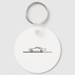 1968 Plymouth Roadrunner Keychain