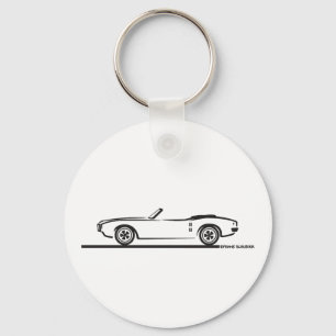 1968 Pontiac Firebird Convertible Keychain