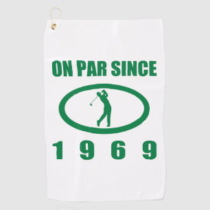 1969 50th Birthday For Golfers Golf Towel