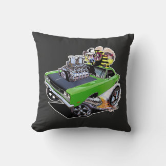 1969 Born to Buzz Super Bee Throw Pillow