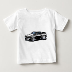 1969 Camaro Black-White Car Baby T-Shirt