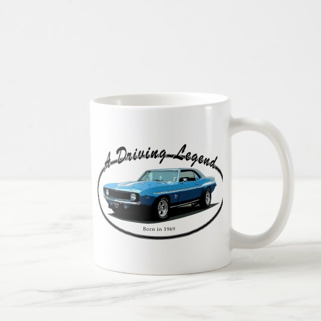 1969 Camaro blue Coffee Mug (Right)