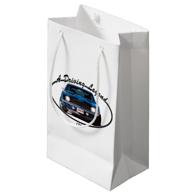 1969_camaro_blue_front small gift bag (Front Angled)