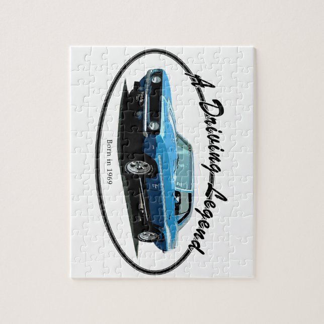 1969 Camaro blue Jigsaw Puzzle (Vertical)