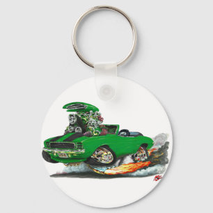 1969 Camaro RS SS Green-Black Convertible Keychain