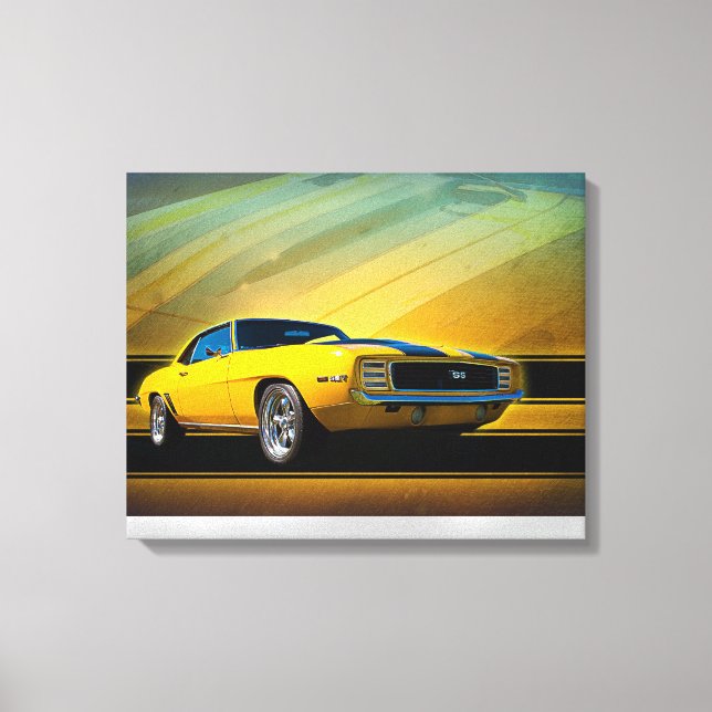 1969 Camaro SS Wrapped Canvas (Front)