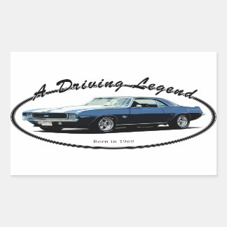1969 CAMARO YENKO BLUE STICKER