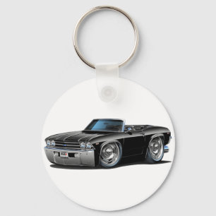 1969 Chevelle Black Convertible Keychain