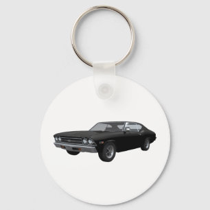 1969 Chevelle SS: Black Finish Keychain