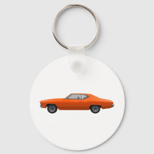 1969 Chevelle SS: Orange Finish Keychain
