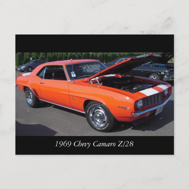 1969 Chevy Camaro Z/28 Postcard (Front)