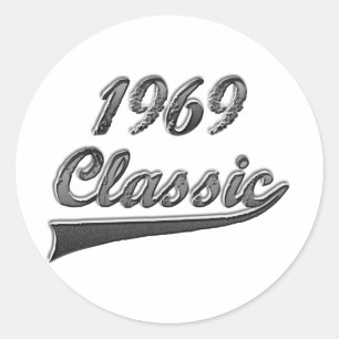 1969 Classic Round Sticker