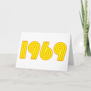 1969 design (40th birthday) card