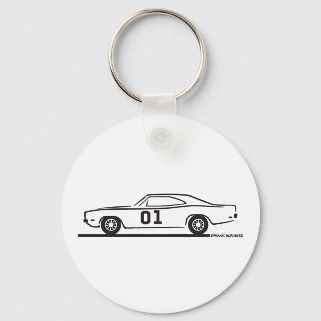 1969 Dodge Charger General Lee Keychain (Front)