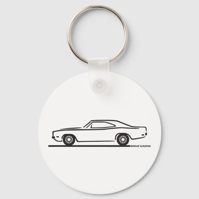 1969 Dodge Charger Keychain (Front)
