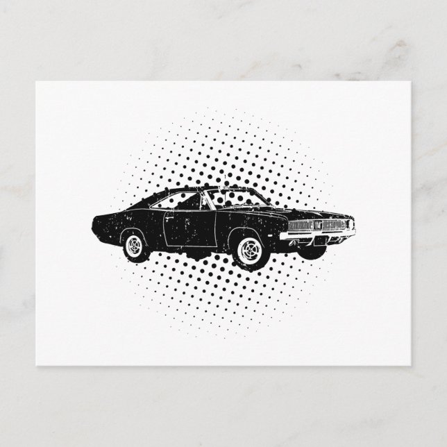 1969 Dodge Hemi Charger Postcard (Front)