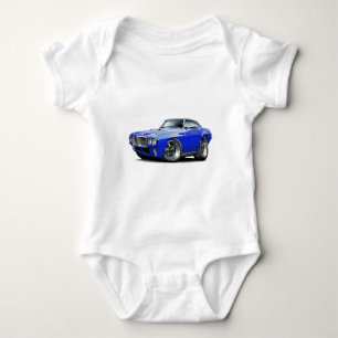 1969 Firebird Blue Car Baby Bodysuit