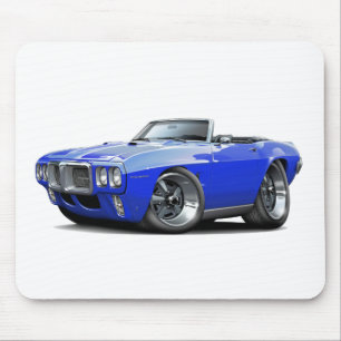 1969 Firebird Blue Convertible Mouse Pad