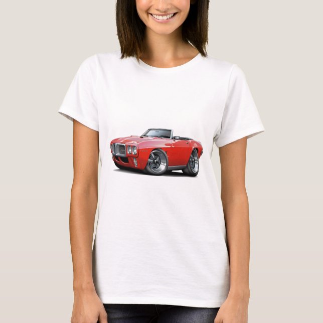 1969 Firebird Red Convertible T-Shirt (Front)