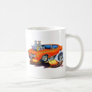 1969 GTO Judge Orange Car Coffee Mug