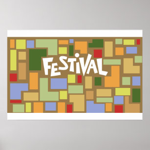1969 Harlem Cultural Festival Stage Design Poster