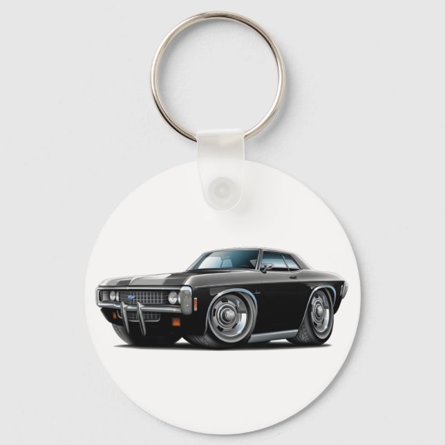 1969 Impala Black Car Keychain (Front)